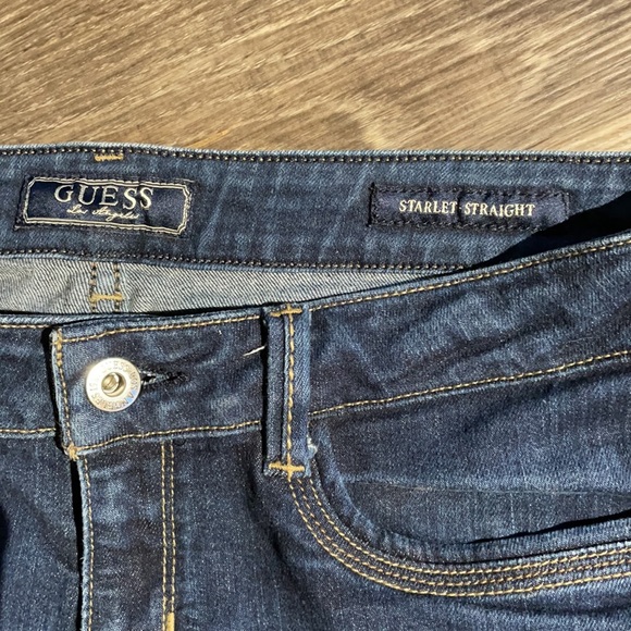 Women’s Guess Starlet Straight Leg Jeans Sz 29 - Picture 3 of 5